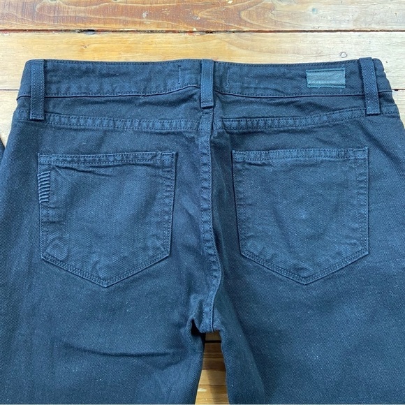 Paige black studded black jeans lightweight denim low rise waist size 27 - Picture 7 of 13
